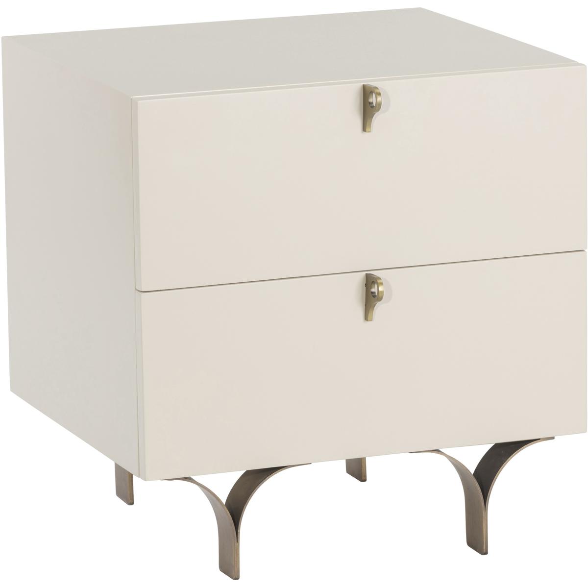SUNPAN 105397 Celine 20.5 X 19.75 inch Cream Night Stand, Small